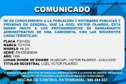 COMUNICADO IMPORTANTE