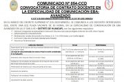 COMUNICADO Nº 054-CCD