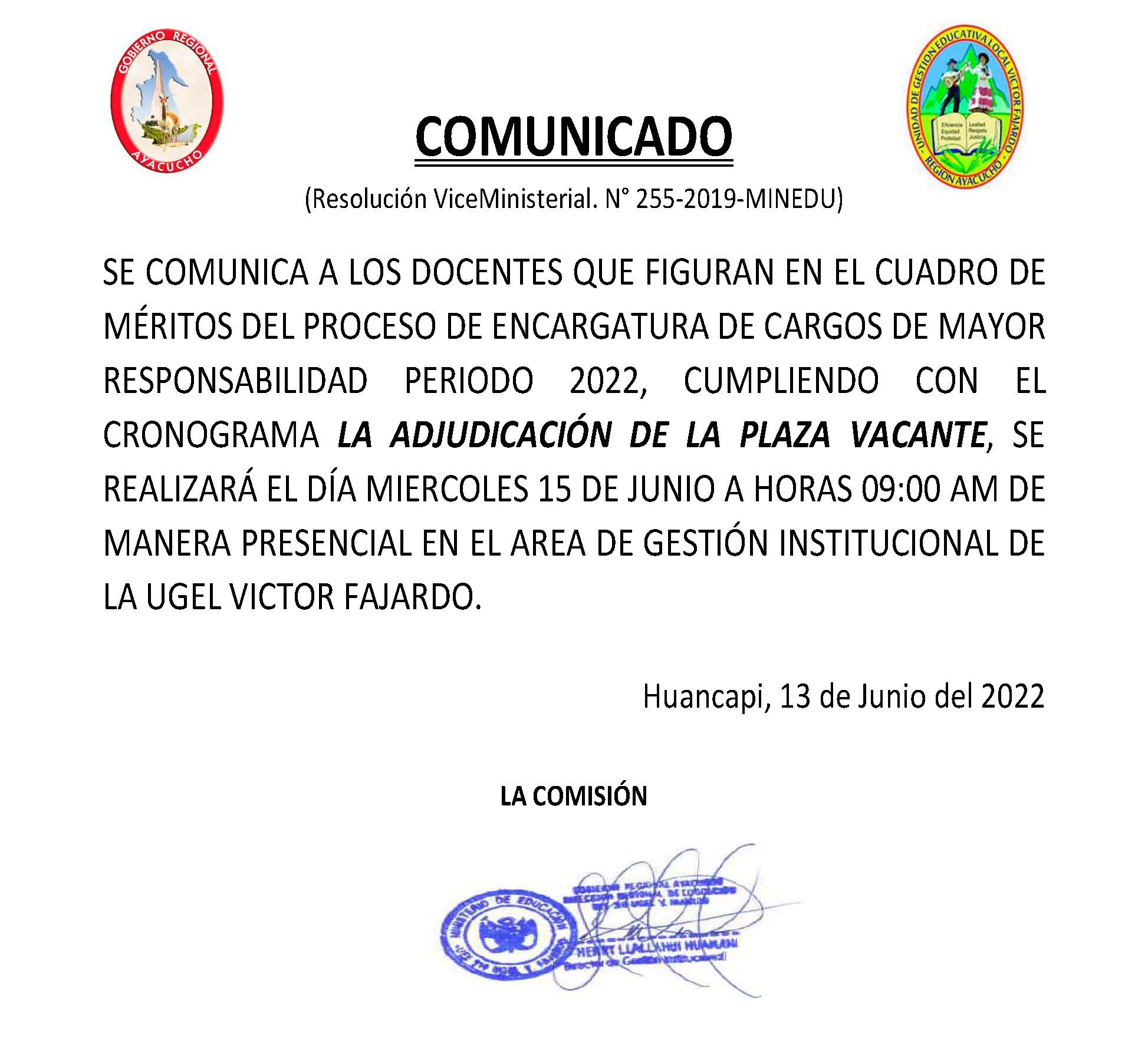 ADJUDICACION HUALLA