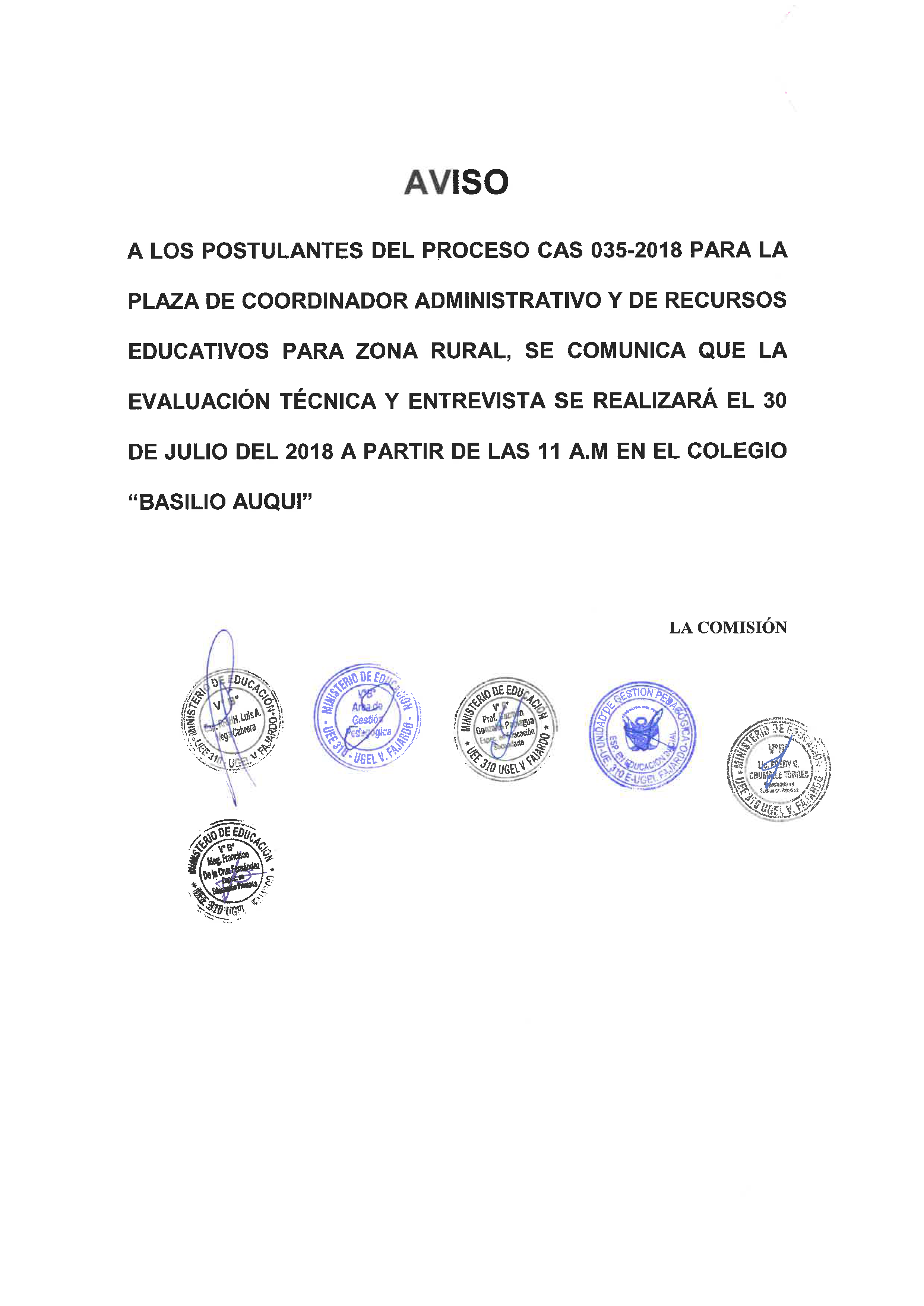 CAS 035 2018 AVISO