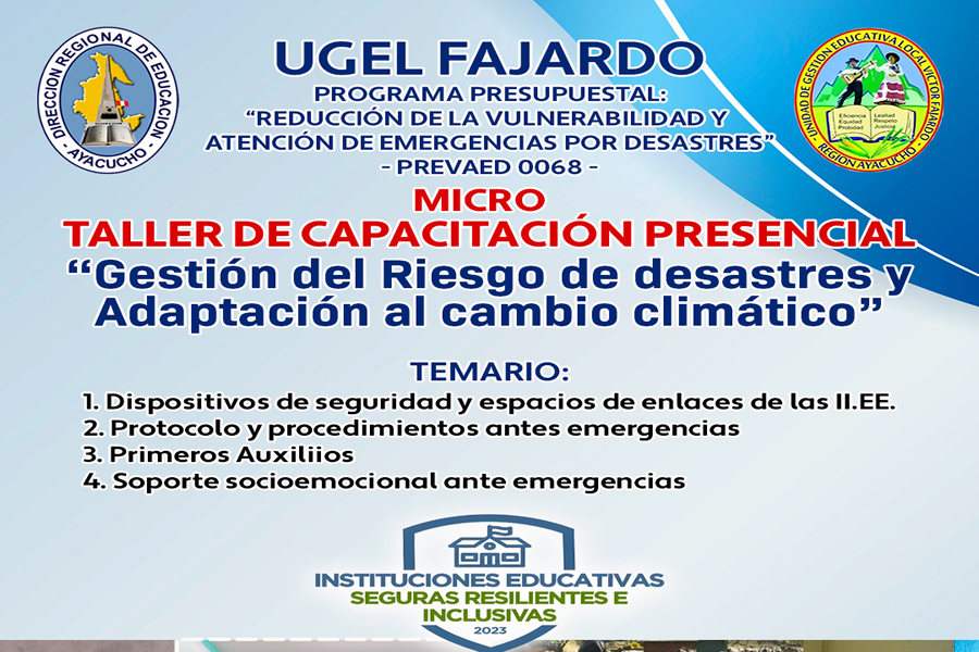 FLYER MICRO TALLER GESTION RIESGO 2023 MODIFICADO