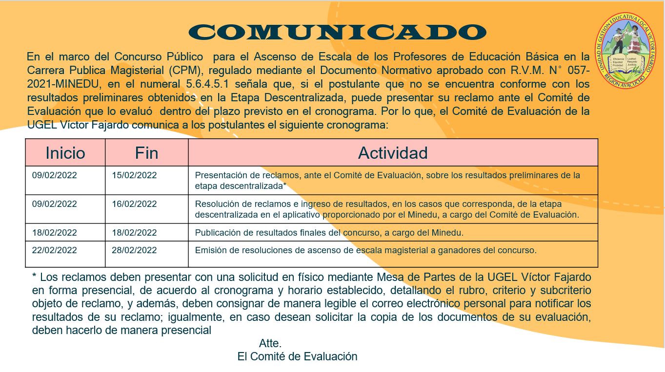 comunicado AGP