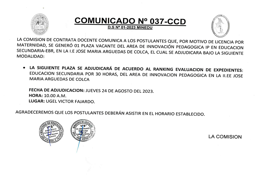 comunicado no 037 ccd ago 2023