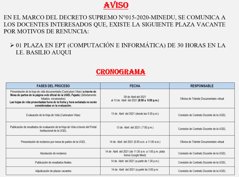 convocatoria nuevo