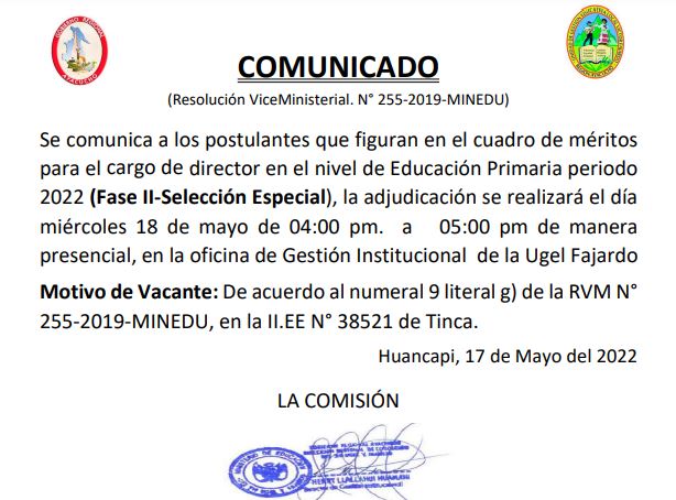cuadro meritos